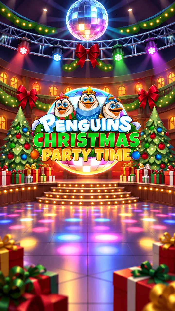 Penguins Christmas Party Time