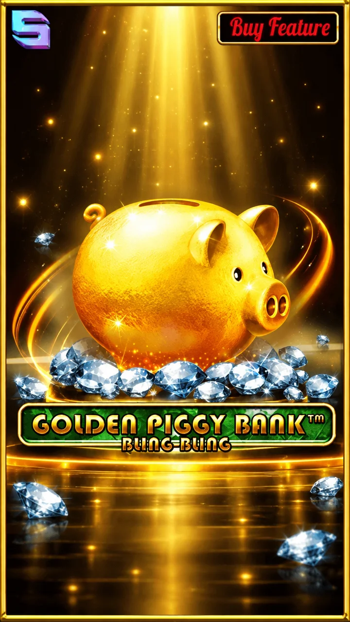 Golden Piggy Bank - Bling Bling